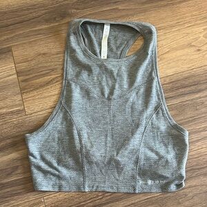 Lululemon grey cropped tank - size 4